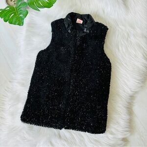 5x$25 Faded Glory Fuzzy Sparkly Vest, 7-8